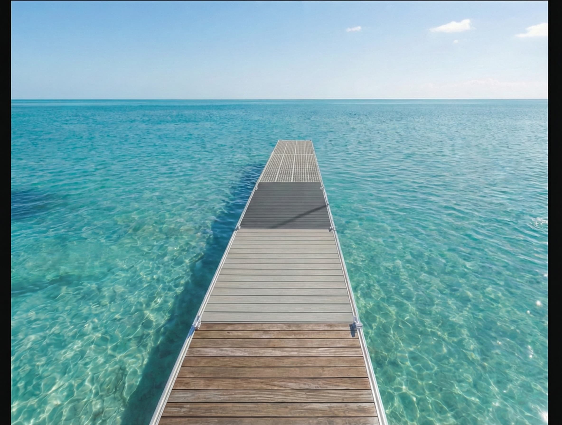 Dock and waterfront scene